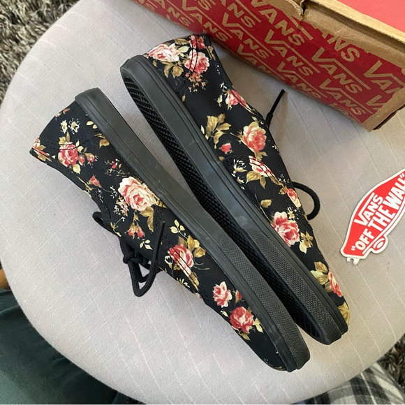 Vans Authentic Low Pro Floral Shoes Sneakers - Picture 6 of 9